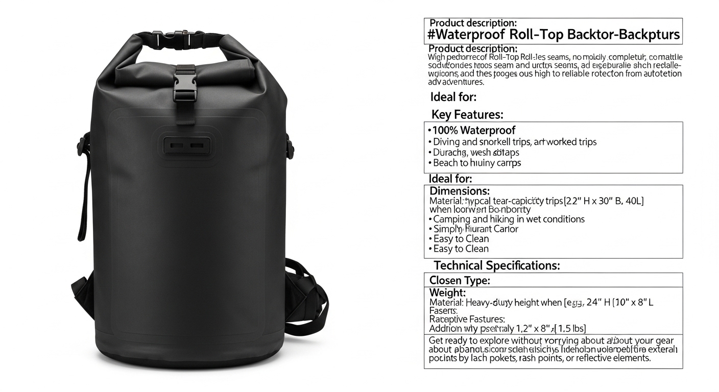 Wasserdichter Dry Bag Rucksack 20–45L