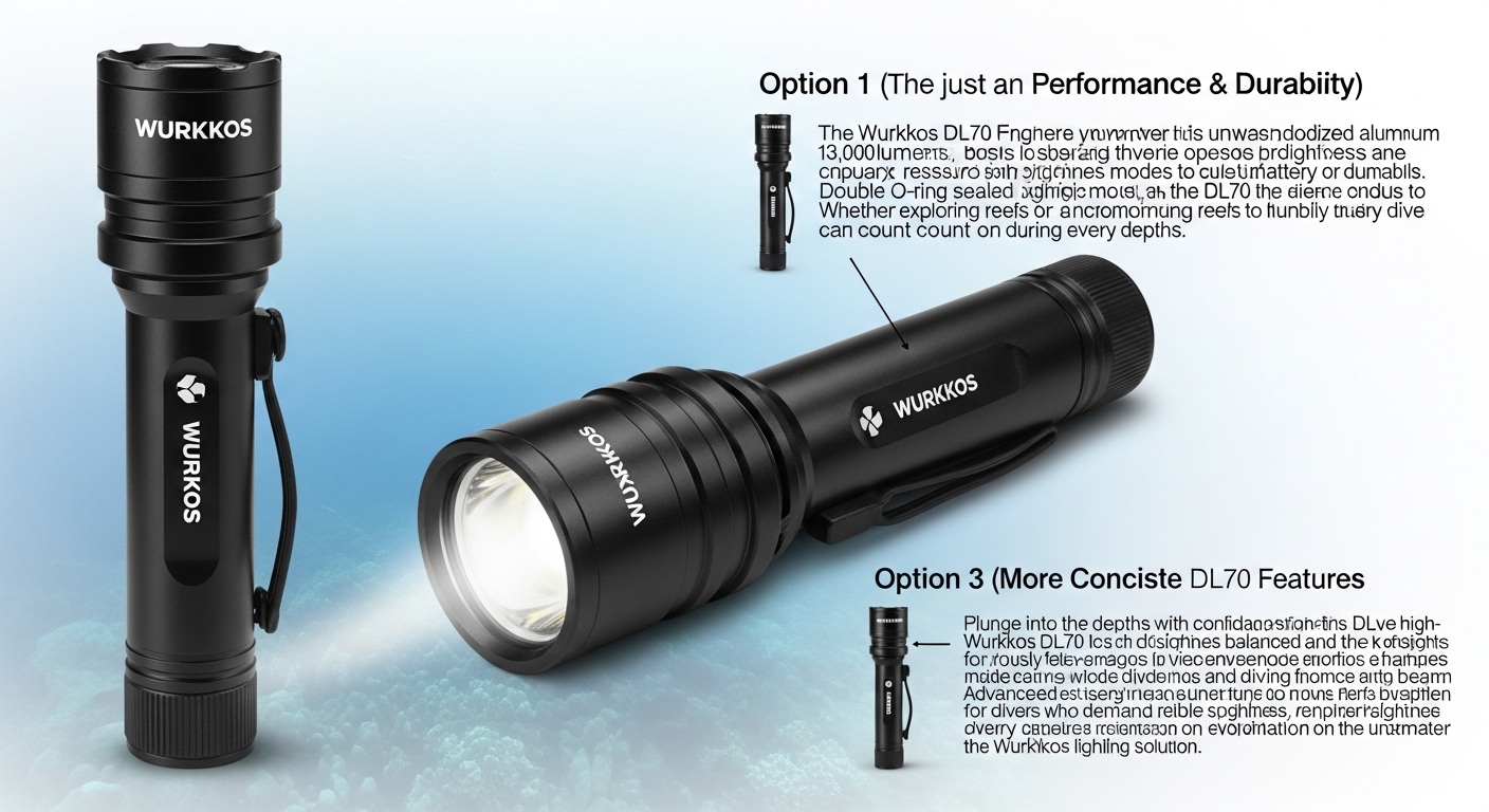 Wurkkos DL70 Tauchlampe 13000 Lumen